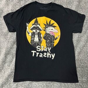 Threadless Black and Yellow Stay Trashy Kids T-Shirt